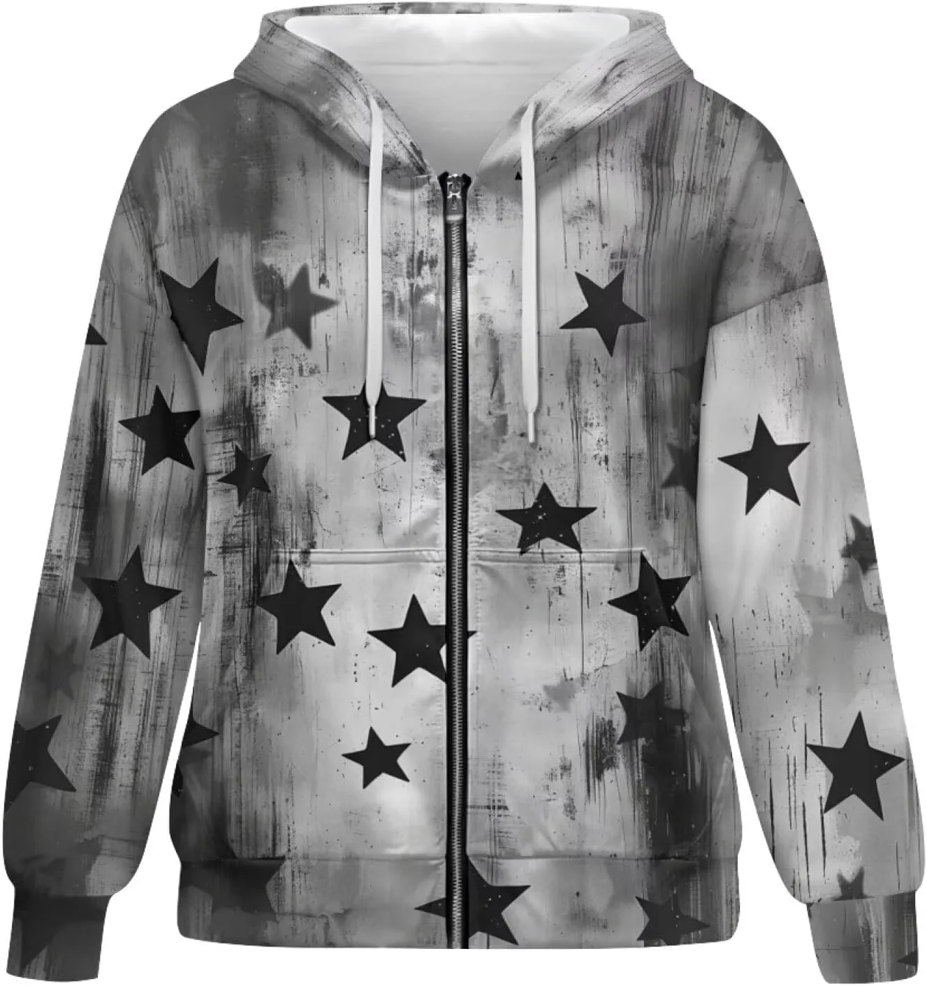 Women's 2024 Zip Up Y2K Hoodies Casual Long Sleeve Sweatshirts Fall Zipper Jackets with Pockets