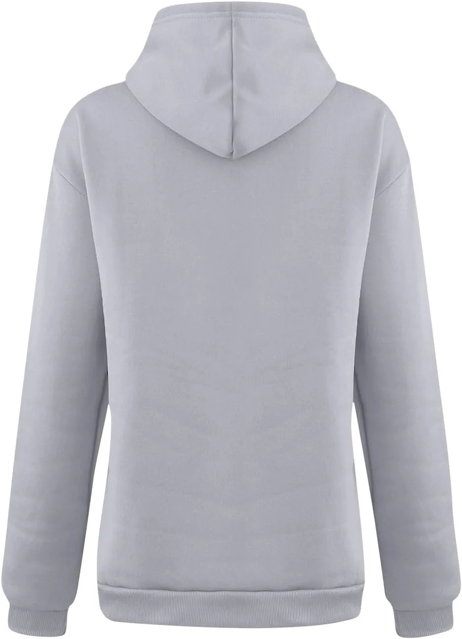 Womens Cute Hoodies Casual Plus Size Pullover Solid Color Basics Clothing Fashion Preppy Clothes Fall Outfits