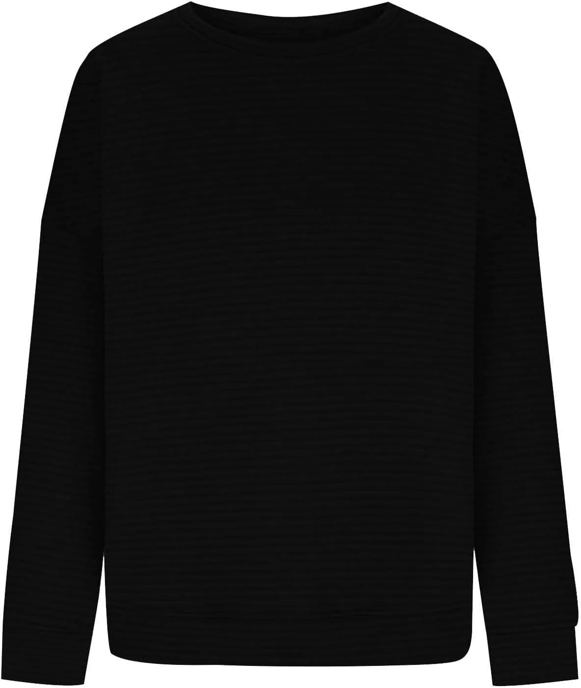 Women's Fashion Hoodies & Sweatshirts 2024 Oversized Long Sleeve Textured Sweatshirt Loose Fall Teen Girls Outfits