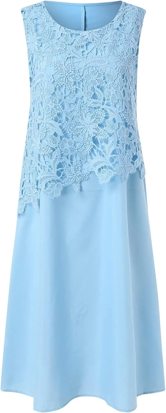 Womens Flowy Floral Dresses With Jacket 2 Piece Set 3/4 Sleeve Sheer Summer Wedding Guest Dress Boho Formal Midi Sundress