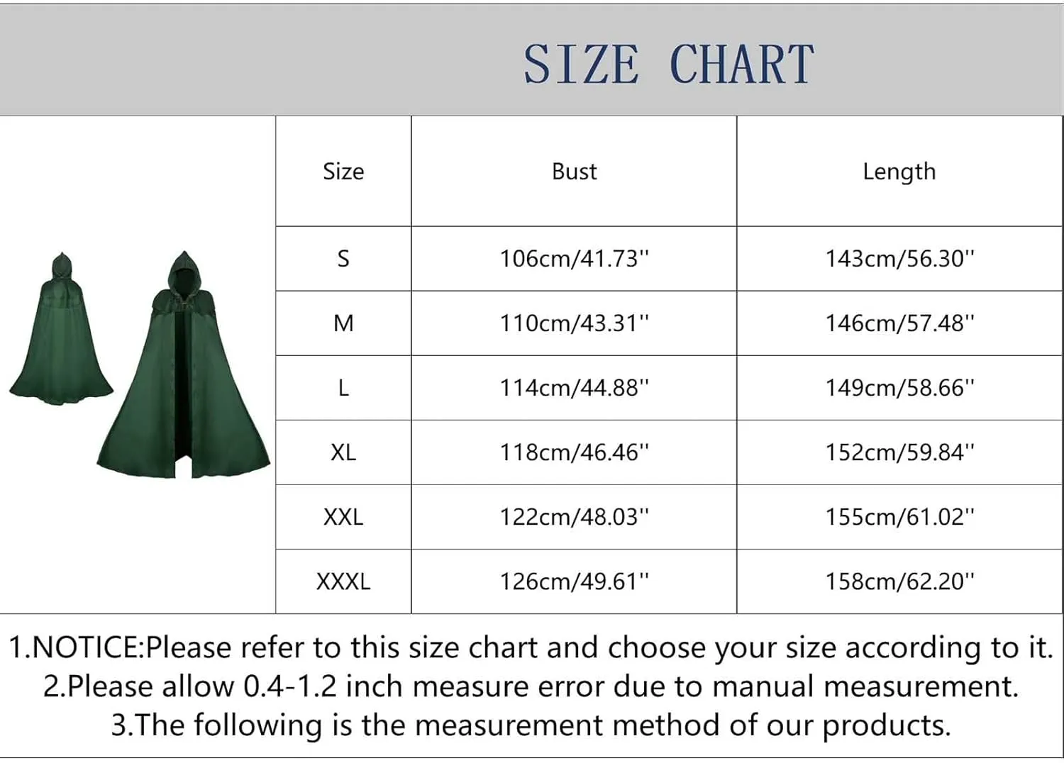 Women's Gothic Hooded Cloak Gothic Style Steampunk Vintage Renaissance Cape Halloween Cosplay Costumes Cloak Cape