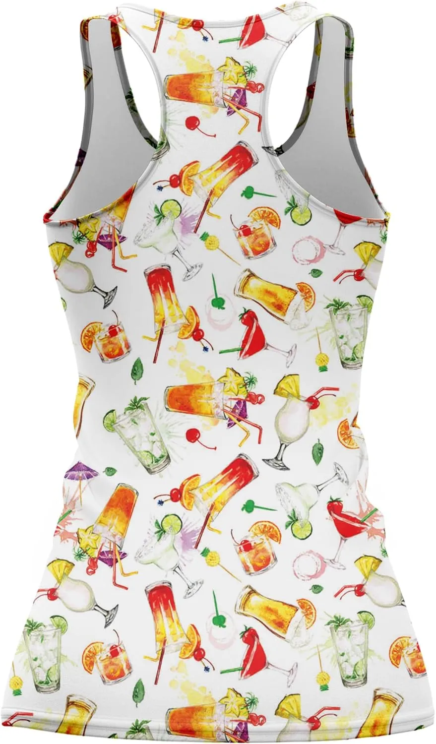 Womens Graphic Tank Tops Racerback Sleeveless Summer Donut Print Top Rainbow Workout Shirt