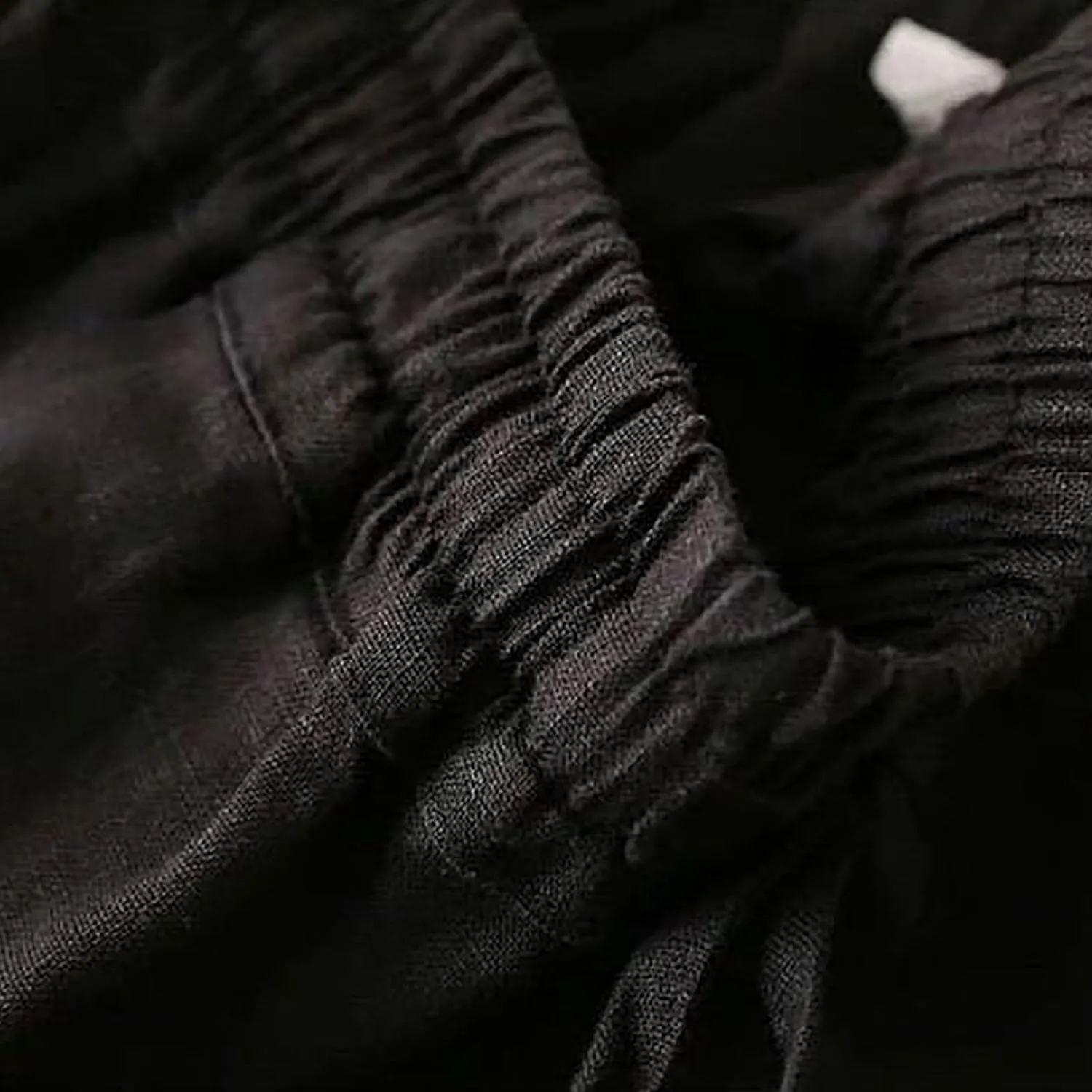 Women's High Waist Linen Wide Leg Pants - Lightweight Solid Color Loose Fit Trousers, Slimming Summer Palazzo Pants