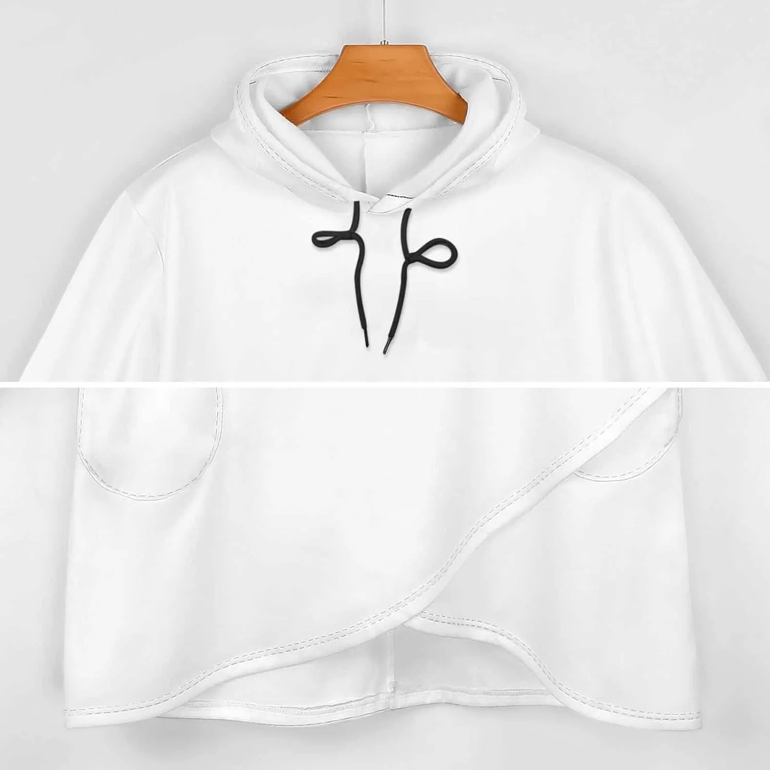 Women's Long-sleeve Cloak Style Magic Halloween Hoodie Layered Fashion Loose Fit