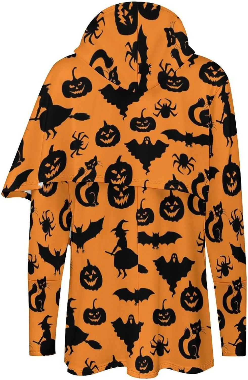 Women's Long-sleeve Cloak Style Magic Halloween Hoodie Layered Fashion Loose Fit
