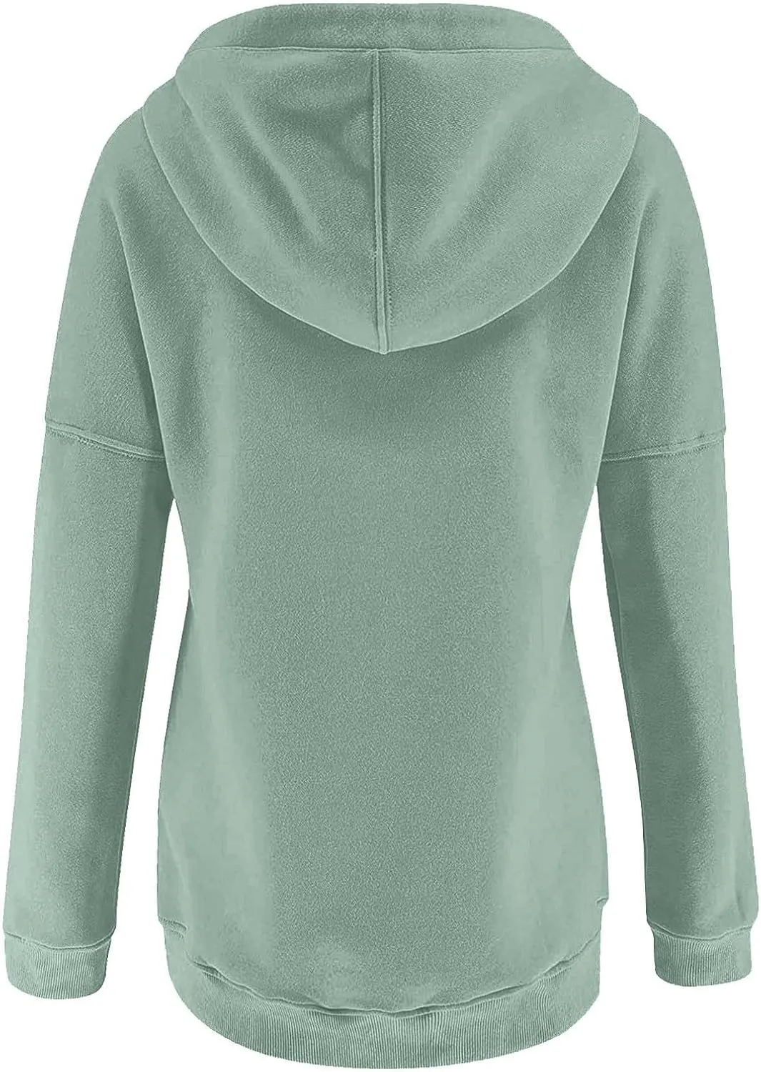 Women's Long Sleeve Oversized Pullover Solid Color Letter Print Hoodie Fall Winter Loose Sweatshirt with Pockets
