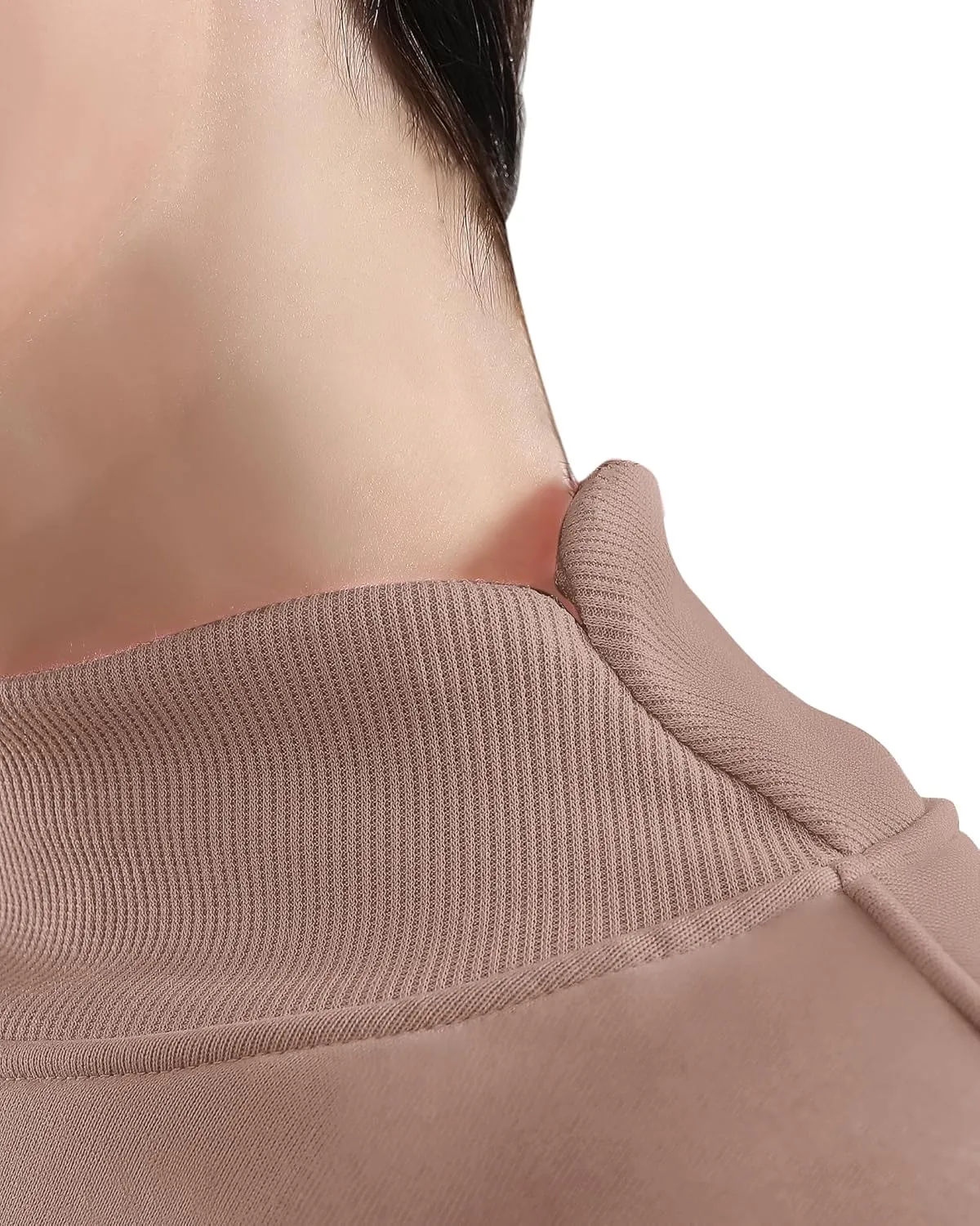 Womens Oversized Crew Neck Sweatshirt Turtleneck Pullover Long Sleeve Cute Hoodies Winter Clothes For Women Tops