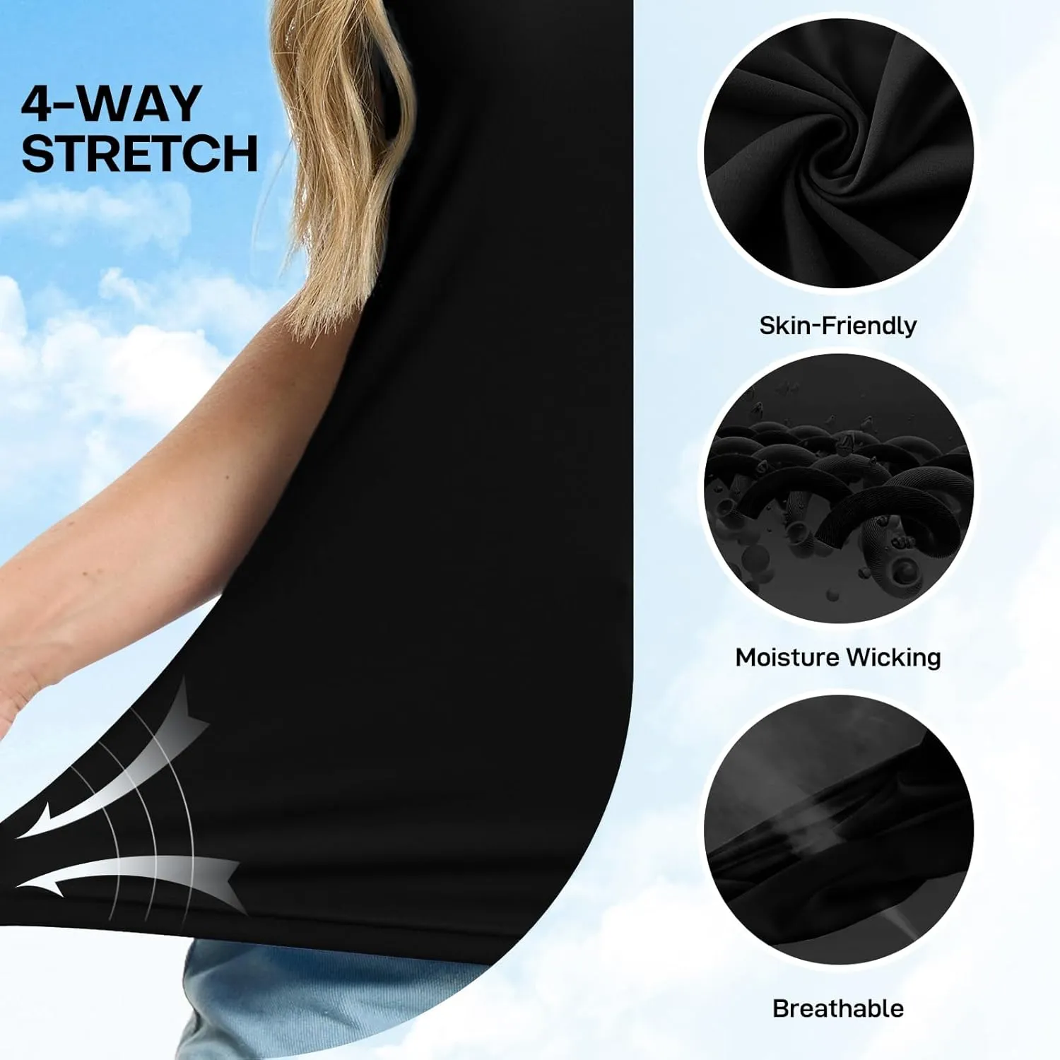 Women's Polo Shirts Short Sleeve Quick Dry UPF 50  Sun Protection Business Casual Collared Shirt Tennis Golf Shirt Work Tops