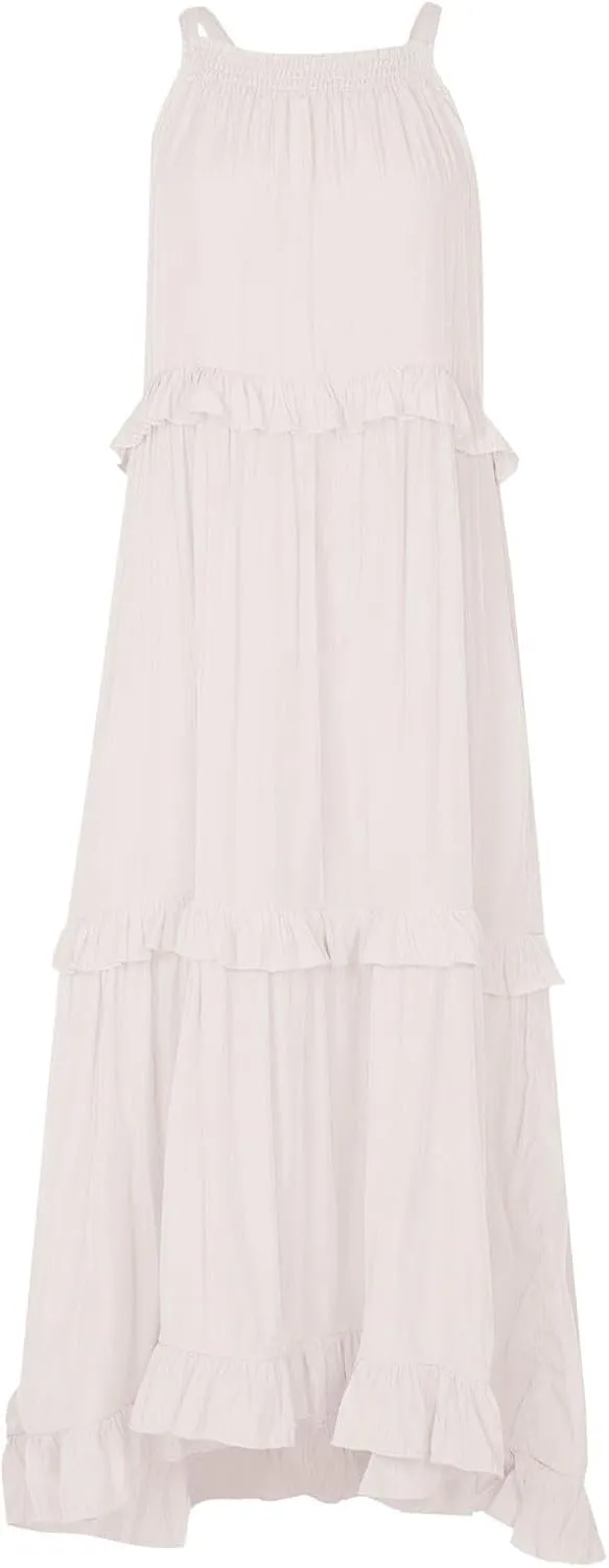 Women's Spring Dresses Summer Casual Beach Dress 2024 Loose Swing Flowy Maxi Dresses, S-2XL