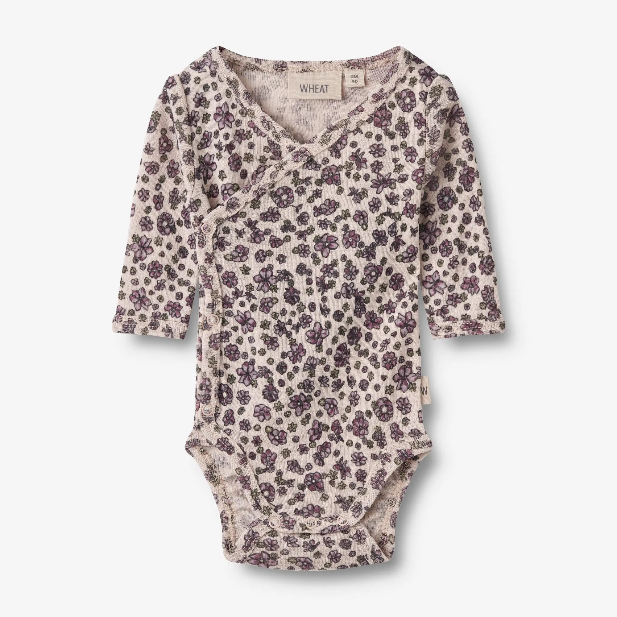 Wool Body L/S Willow - autumn flowers