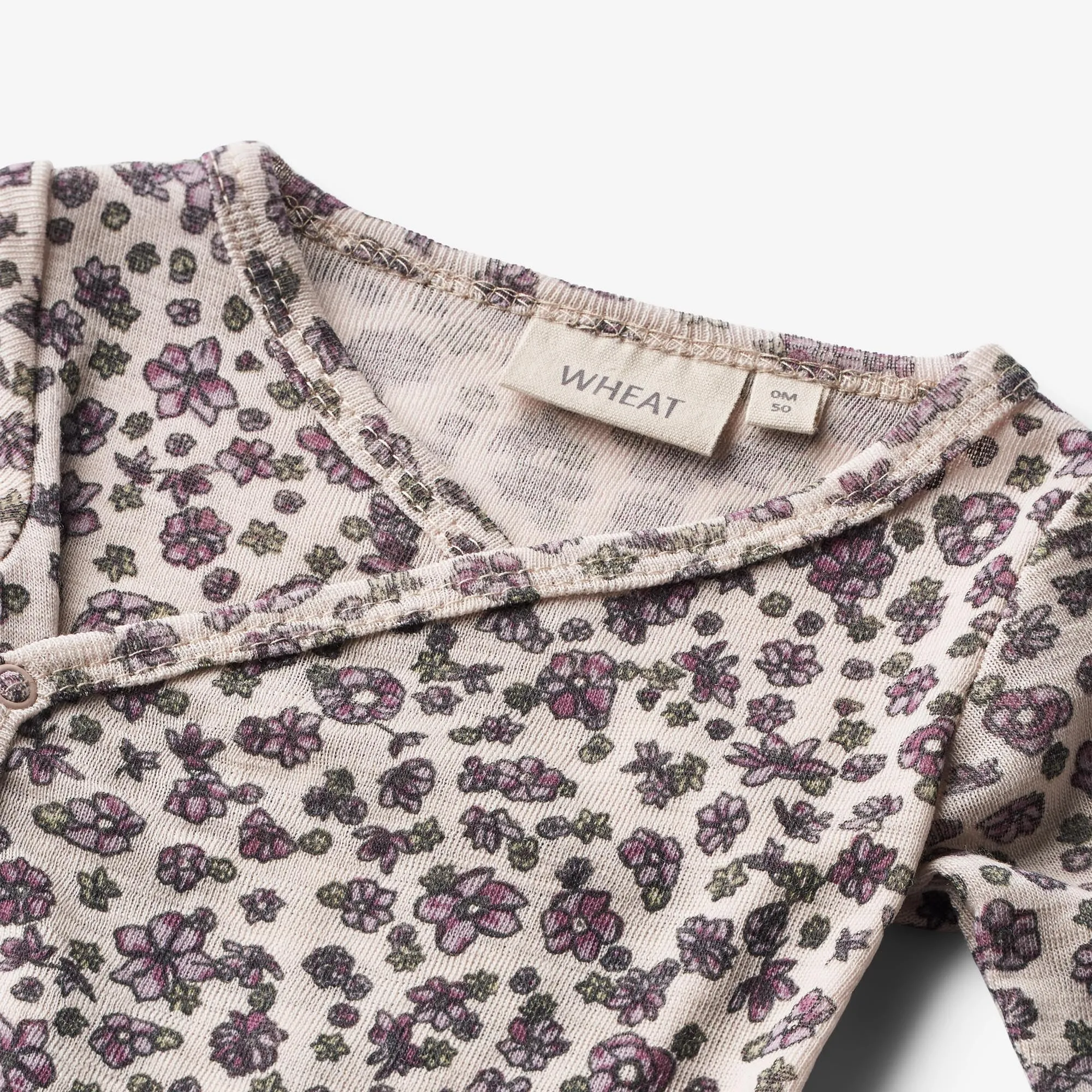 Wool Body L/S Willow - autumn flowers