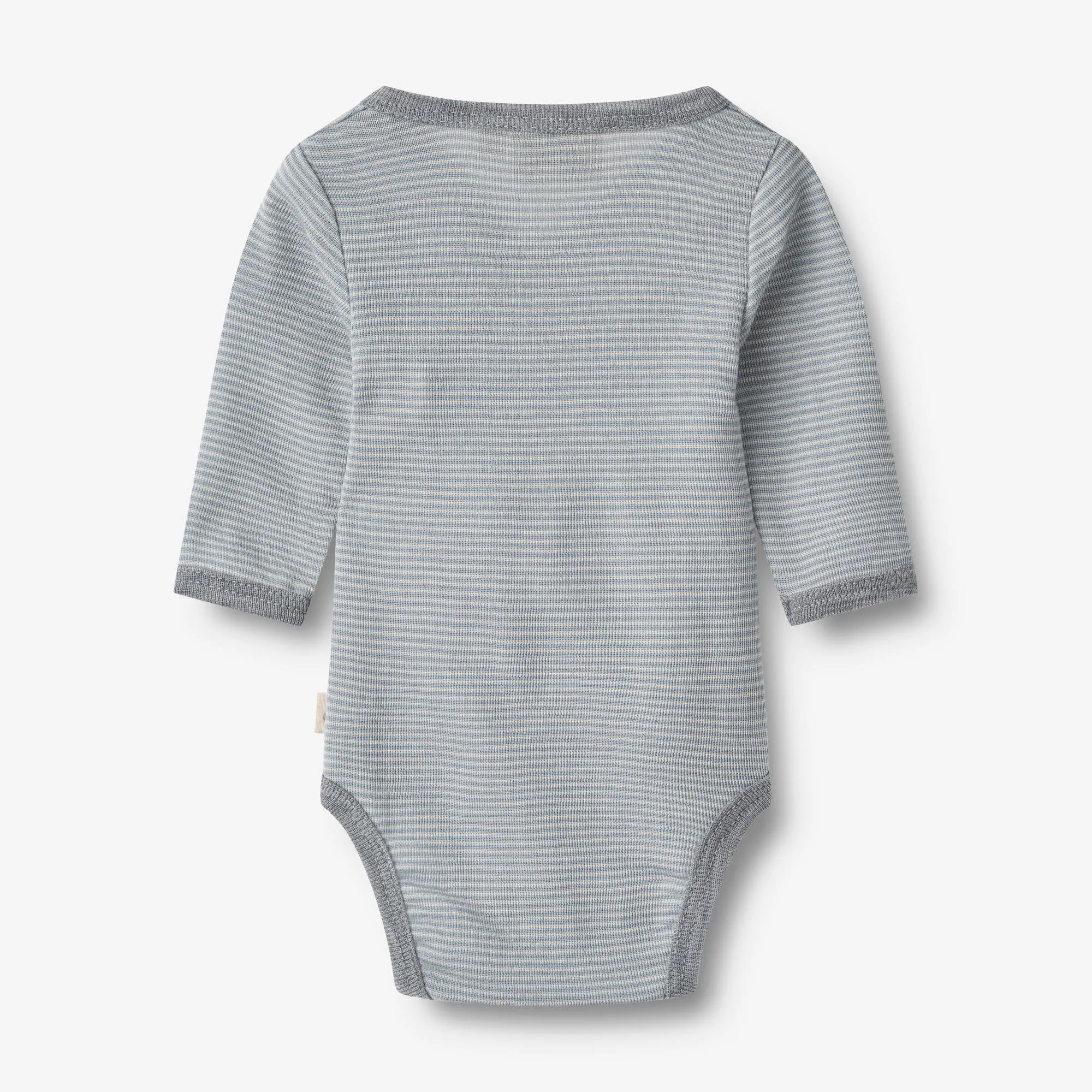 Wool Body L/S Willow - cloudy sky stripe
