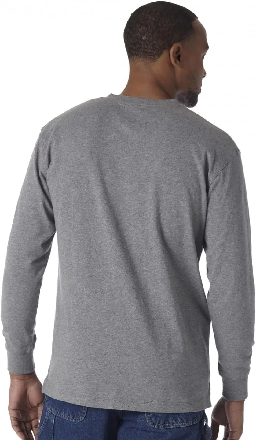 Wrangler Men's Long Sleeve Solid Henley Shirt