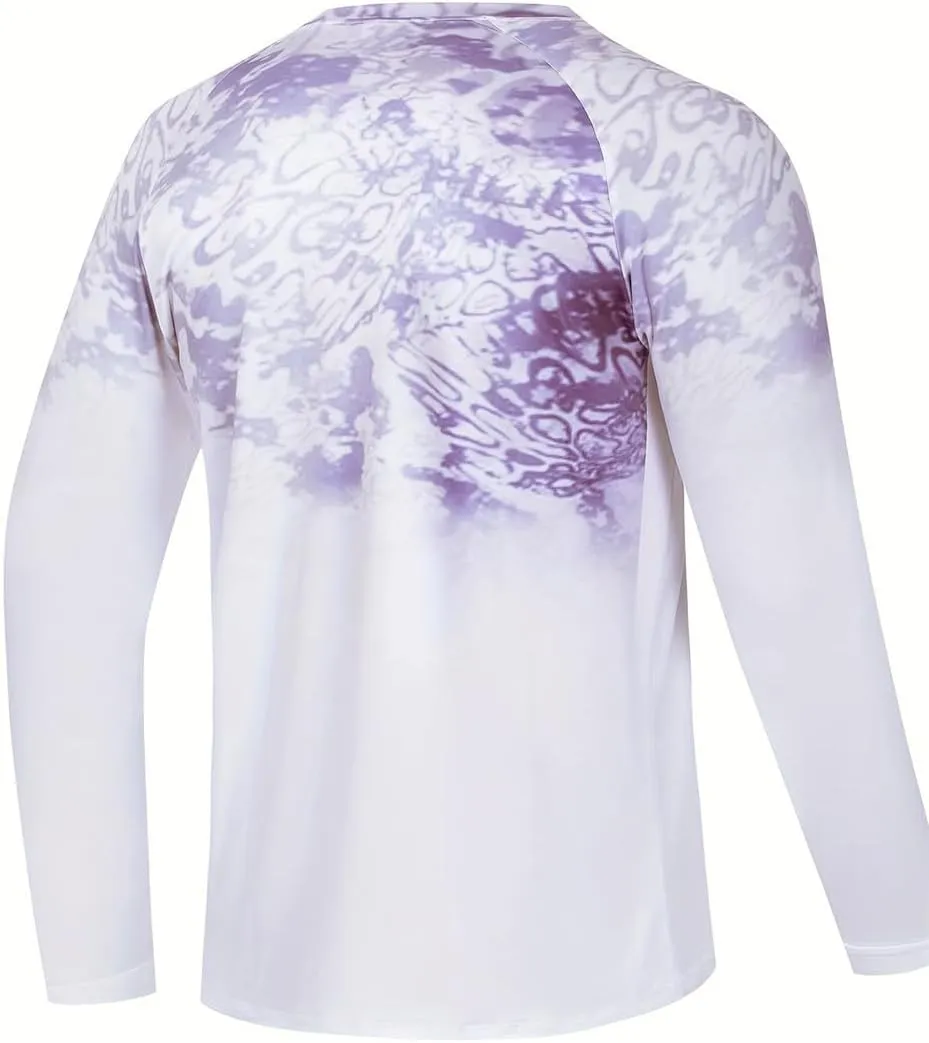 YIBIMOTTO Men's Running T-shirts Long Sleeve Shirt Quick Dry Cooling Sweatshirts UV Protection Fishing Tops