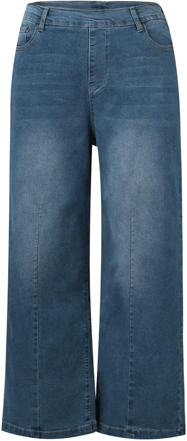 YUTANRAL Womens Jeans/Sweatpants 2024 Lounge Baggy Wide Leg Pants Fashion High Waisted Joggers Y2k Clothes, Large