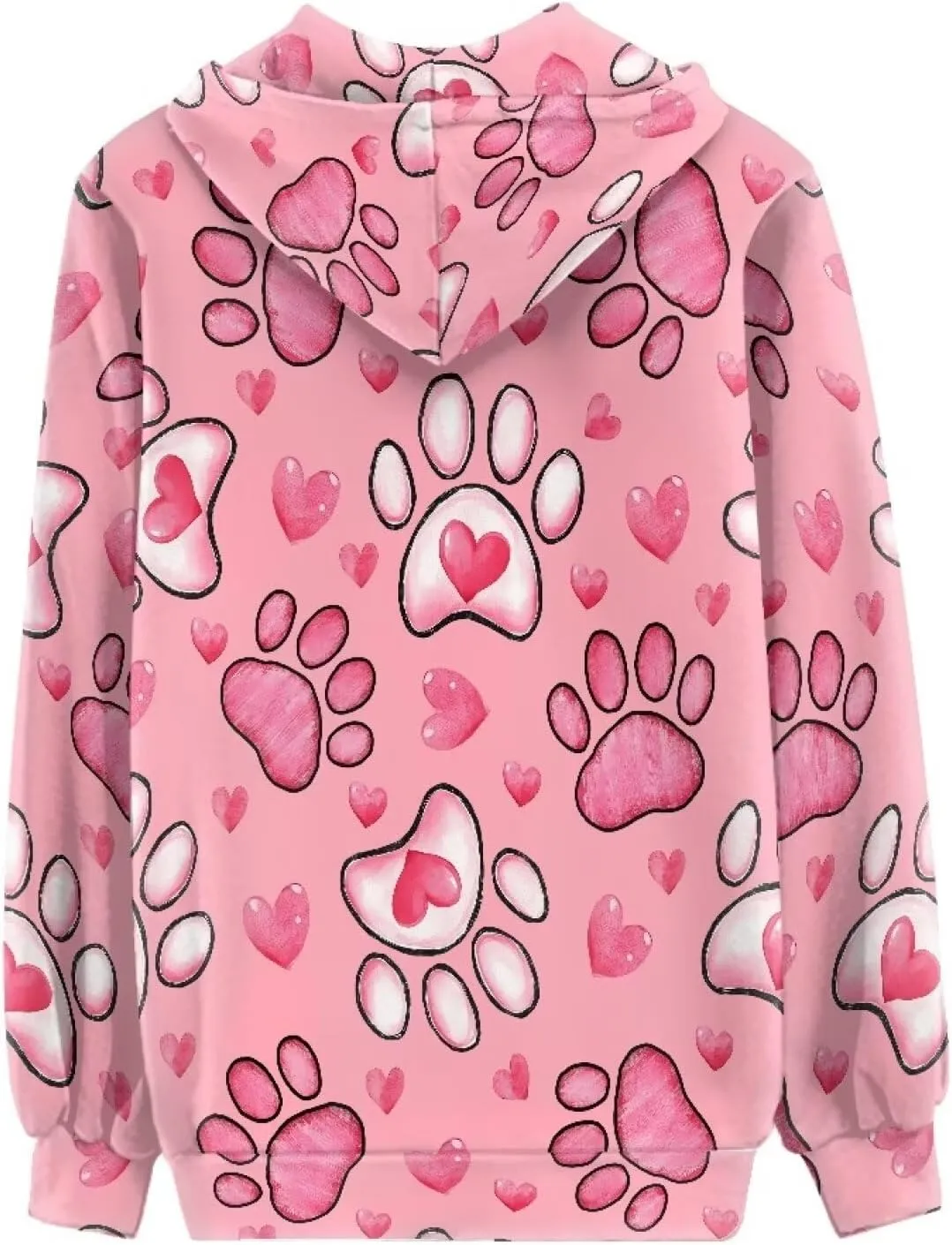 Zip Up Hoodie Women Long Sleeve Oversized Sweatshirts Fall Y2K Hoodie Jacket with Pockets